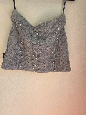 Retrofete Chelsea Gray Brooke Skirt Womens Small Mini S Party Designer New